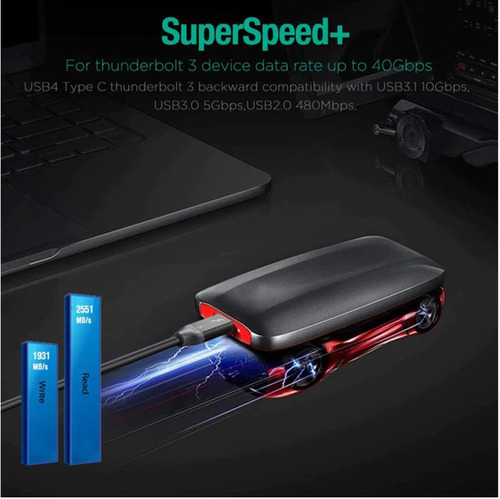 Imagem 7 de 7 de Cabo Thunderbolt 3 40gbps