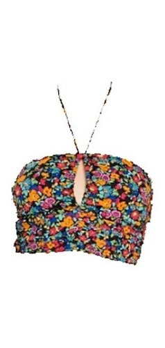 Blusa Crop Top Marca Wild Fable Modelo Multicolfloral/jqw35