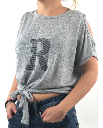 Playera Rewind De Color Gris Talla Xs (Usado)