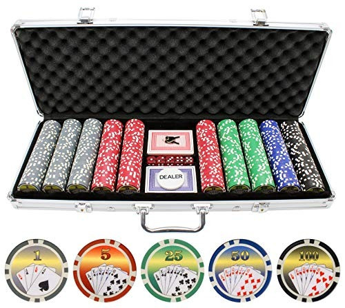 11.5g 500pc Royal Flush Poker Chips Set