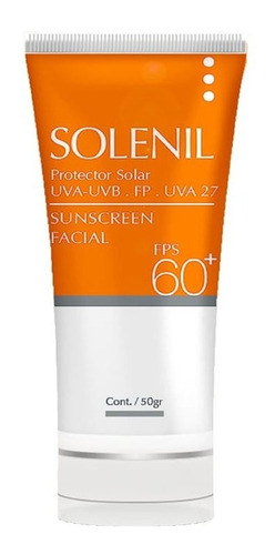 Imagen 1 de 2 de Solenil Protector Solar Facial Fps 60+ X50gr