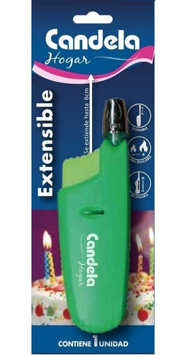 Encendedor Chispero Recargable Extensible Candela