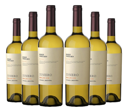 Vino Tinto Tomero Single Vineyard Semillón Bebida Premium X6