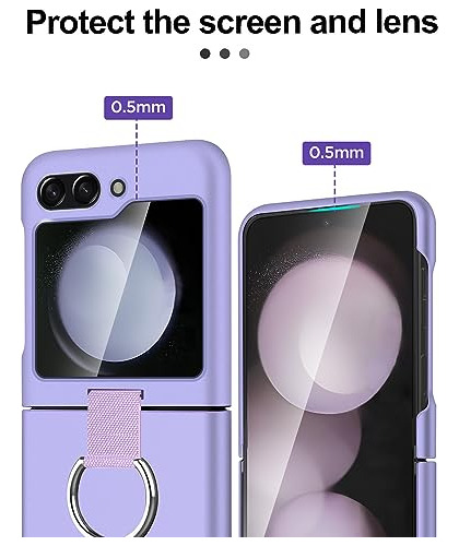 Funda Para Samsung Galaxy Z Flip 5 Morado Delgada Plastico