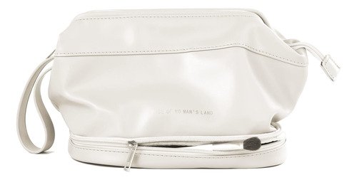 Bolsa De Maquillaje Doble Cloud, Blanco Sucio, Bolsa De Maqu