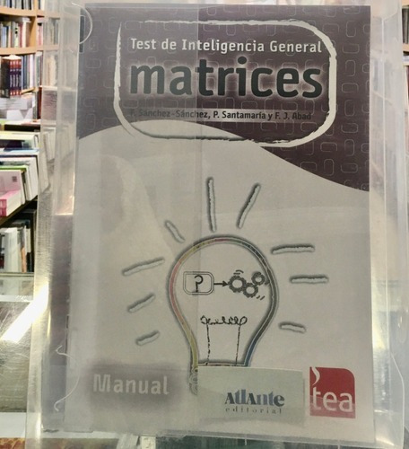 Matrices Test De Inteligencia General, De F.sánchez-sánchez. P. Santamaría. F.j.abad. Editorial Tea En Español