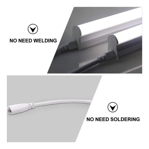 Angoily 12 Pcs T5 T8 Led Led Cable De Conector Doble De 3 De