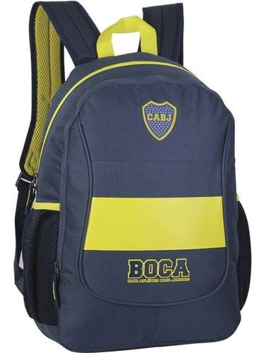 Mochila Boca Juniors Licencia Oficial Escolar Futbol 17.5''