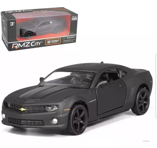 Auto De Colección Chevrolet Camaro Negro Mate Escala 1:36