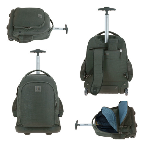 Kit Escolar Juvenil Chenson Original Con Ruedas Para Niño Gris 2