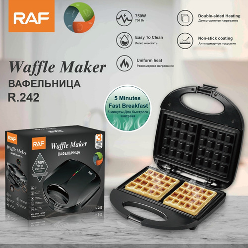 Maquina Para Hacer Pan Waffle Maker R 242
