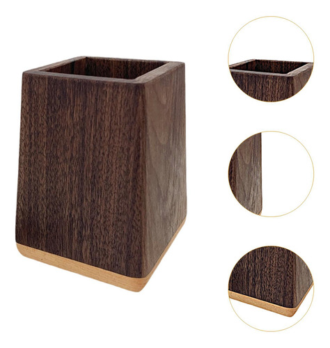 Soporte Para Lápiz De Escritorio De Madera Para El Soporte