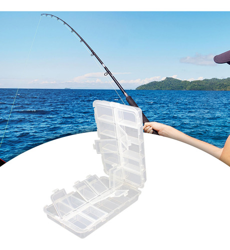 Caja De Aparejos De Pesca Plegable Premium Portátil Con 20