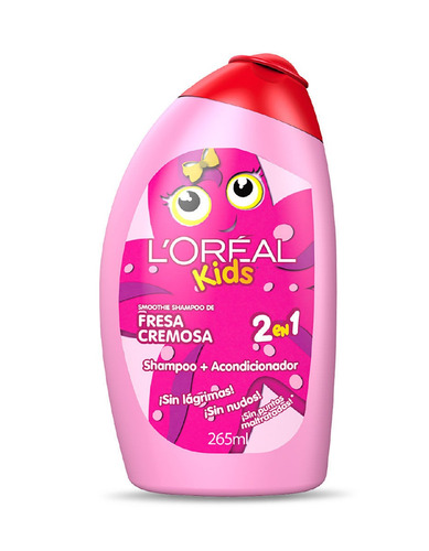 Imagen 1 de 1 de Shampoo 2 en 1 L'Oréal Paris Kids Fresa cremosa 265 ml
