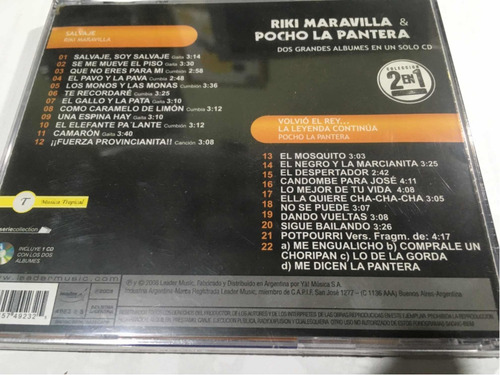 Riki Maravilla & Pocho La Pantera Cd 2 En 1 Nuevo Cerrado