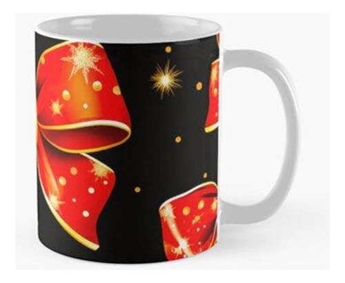 Taza Pajaritas Rojas Festivas - Patrón Navideño Calidad Prem