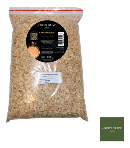 Ajo Granulado Green Olive X 500g