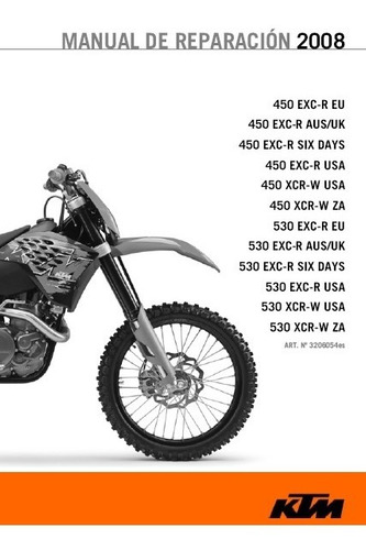 Ktm 450-530 2008 Manual De Reparacion Version Papel