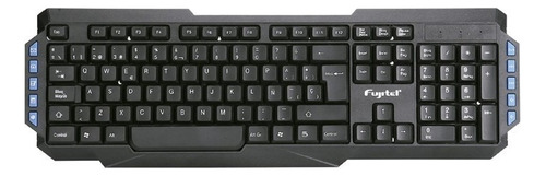 Teclado Inalámbrico Standar Usb 115 Teclas Fujitel Fx Color del teclado Negro Idioma Español Latinoamérica