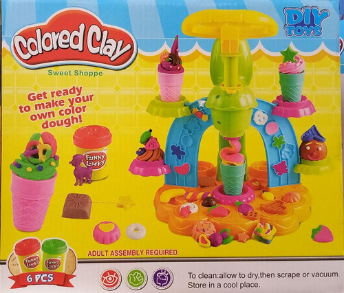 Set De Masas Color Clay Helados 141349