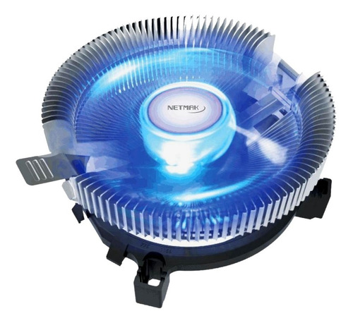 Cooler Multizocalo Netmak Nm-q80 C/luz Azul 2200 Rpm