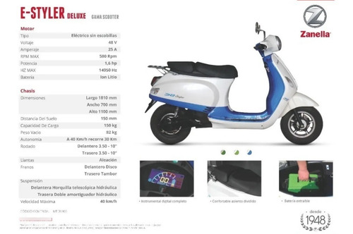 Imagen 2 de 3 de Zanella E Styler Deluxe