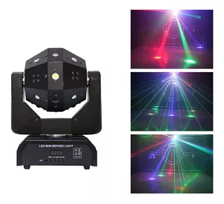 Cabeza Movil Led Laser 3 En 1 Estroboscopica Innova Leds