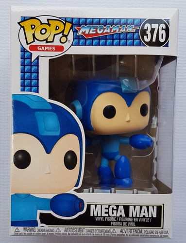 Mega Man Jumping 376 Pop! Games Funko Nuevo !!!