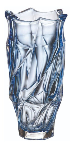 Jarron Florero Azul Cristal Bohemia Treasury 30cm Cry-020