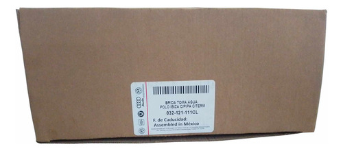 Kit Tubo Agua C/brida T A Crossfox 1.6 07-17 C/pipa C/term