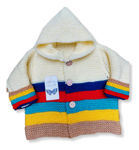 Camperita Con Papucha Combinada Talle 2(6 A 9meses)