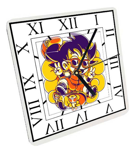 Reloj Madera Brillante Pared Y Mesa Diseño Dragon Ball A101