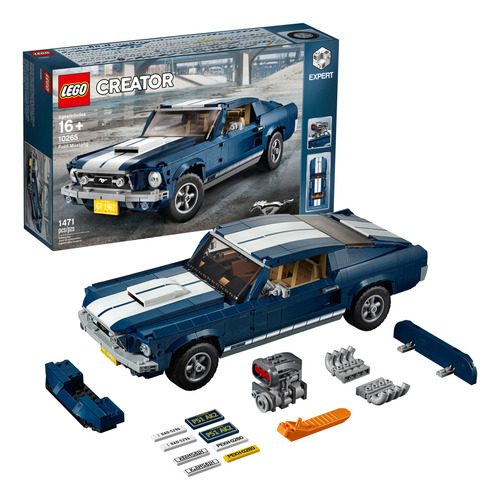 Ford Mustang V8 Coche De Colección Lego Detallado Y Exclus
