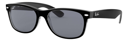 Ray Ban Rb2132 6398/y5 New Wayfarer Negro Gris Transparente