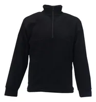 Comprar Buzo 1\u002F2 Cierre Abrigo Polar Anti Pilling Uniformes Negro