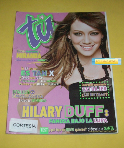 Hilary Duff Revista Tu 2007 Scott Spedmann Miranda