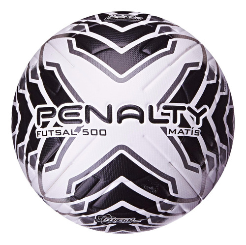 Bola de Futsal Matis Xxiv Branco/preto/chumbo Penalty