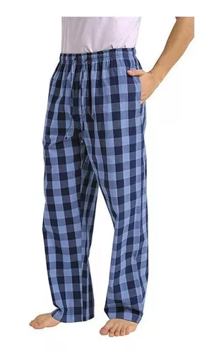 Pantalones Pijama Deportivos Sueltos De Ajedrez Para Hombre