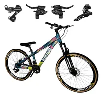 Comprar Bicicleta 24v Vikingx 26 T25 Slick Fx Amr Trocadores Shimano