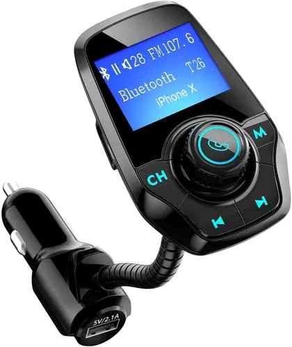 Victsing T26 Bluetooth Fm Transmitter, Wireless Car Kit F...