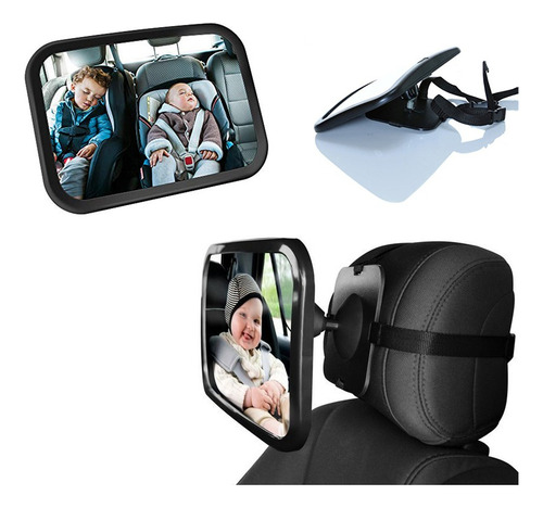 Espejo Retrovisor De Auto Para Seguridad De Niños Xl