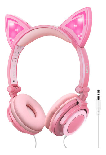 Lobkin Auriculares Plegables Con Cable Sobre La Oreja Para N