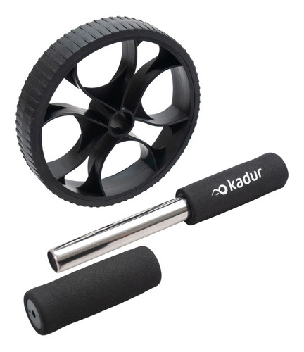 Imagen 2 de 6 de Rueda Abdominales Doble Ejercitador Cintura Gluteos Ab Wheel