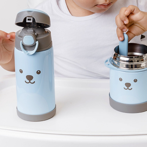 Imagem 3 de 8 de Garrafa Térmica Infantil Criança P/ Água Suco Inox Envio 24h