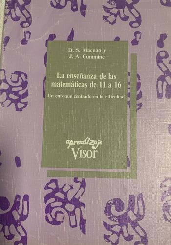 Libro La Enseñanza De La Matematica De 11 A 16 Visor