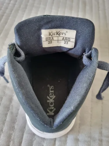 Kickers Zapatillas Botitas Azul Niño Número 23 Muy Buenas (Usado)