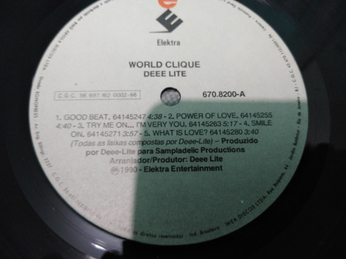 Lp Vinil Deee Lite 1990 World Clique - Encarte (Usado)