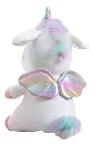 Peluche Unicornio Con Luz Y Musical 45 Cm Alto Dos Colores
