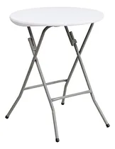 Comprar Flash De Muebles 24 Mesas Redondas De Plástico Granito Blanc