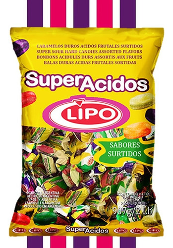 Caramelo Lipo Super Acidos X 907g En Golosinar